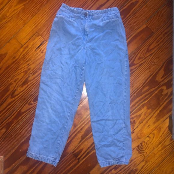 Pendleton 100% Tencel Soft Baby Blue Pull On Jeans Size 4 - Picture 1 of 8